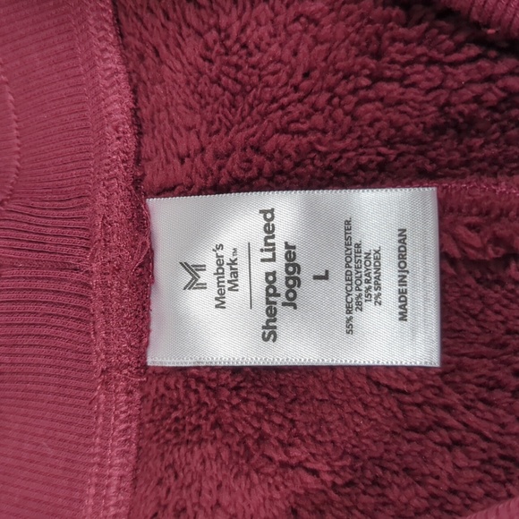 NWOT Sherpa Lined Jogger Pants L - Picture 2 of 2